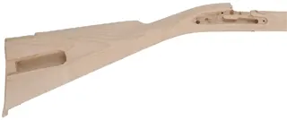 Stock Second, J.P. Beck, Lebanon, pre-inlet,
"B" profile 44" swamped barrel, large Siler lock, plain maple
ramrod hole run-out into barrel channel